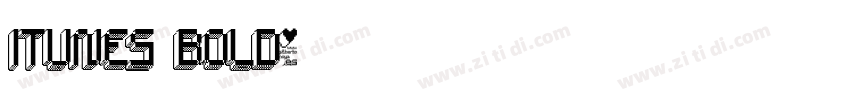 iTunes Bold字体转换